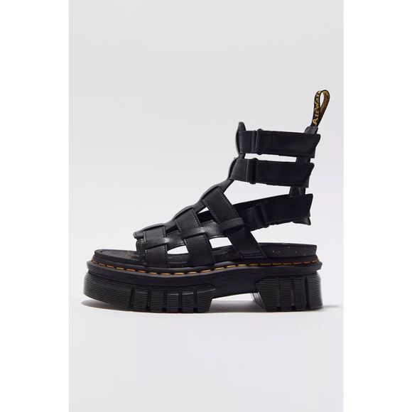 Dr. Martens Shoes - Dr. Martens Women's Ricki Nappa  Lux leather Gladiator